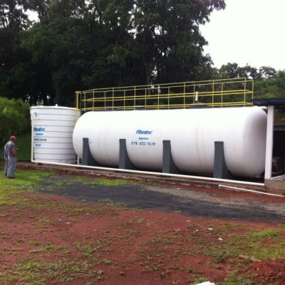 Estação de Tratamento de Esgoto Compacta - Lodo Ativado com Aeração Prolongado e Reuso - Chapecó SC